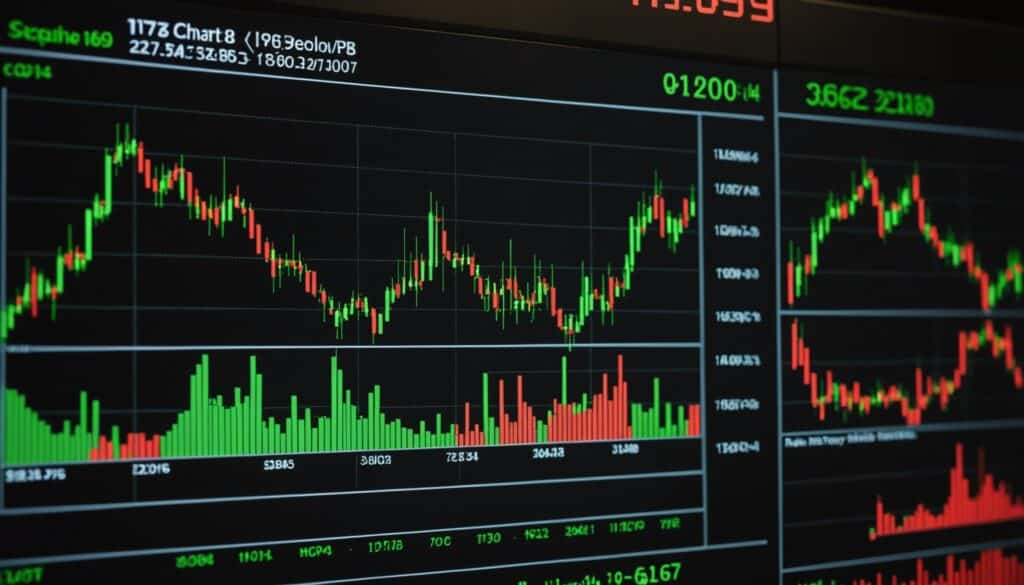 Indice boursier montrant les performances sectorielles