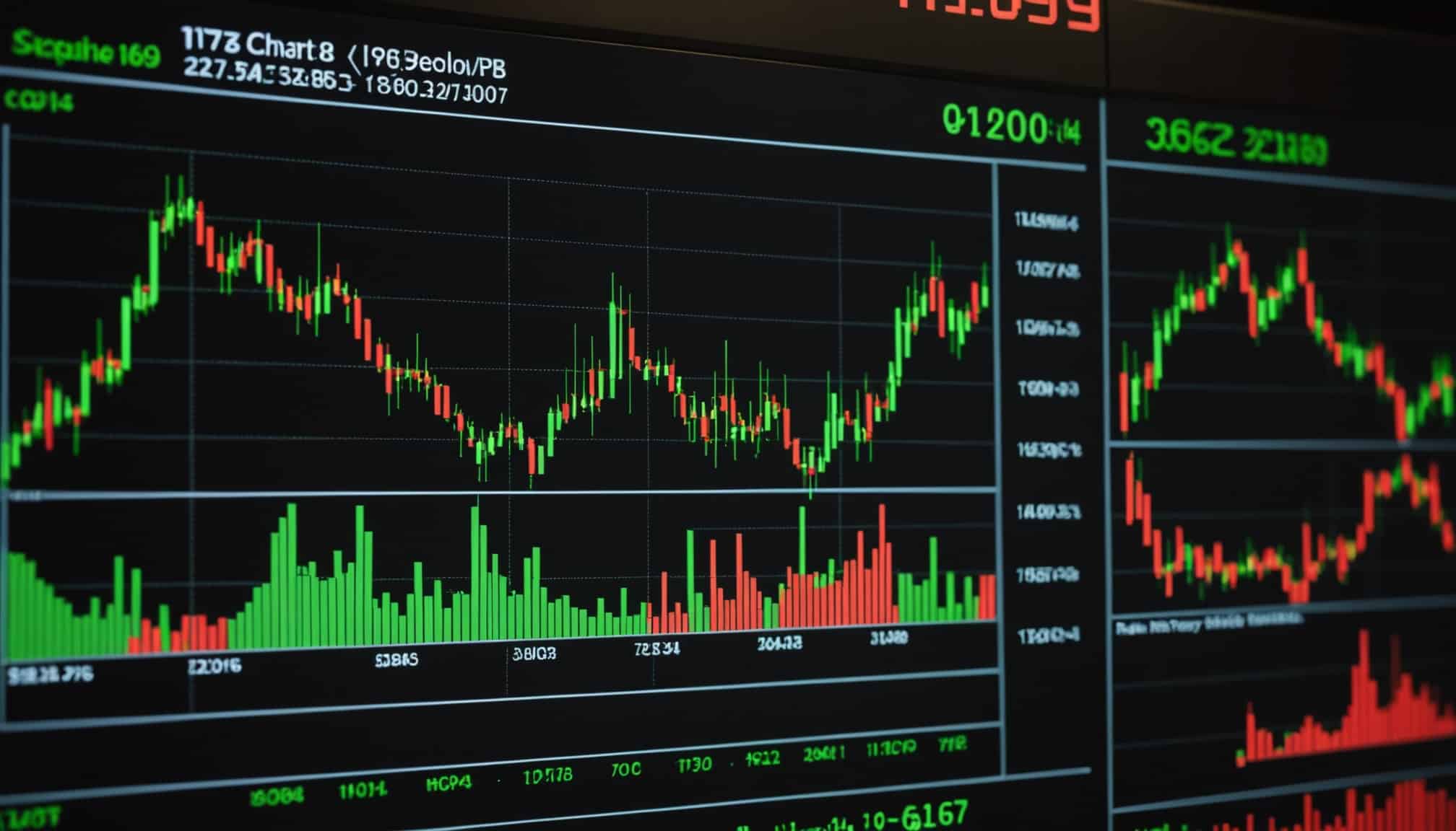 Indice boursier montrant les performances sectorielles